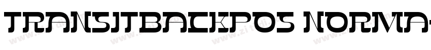 TransitBackPos Norma字体转换